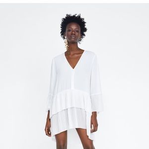 Zara pleated blouse